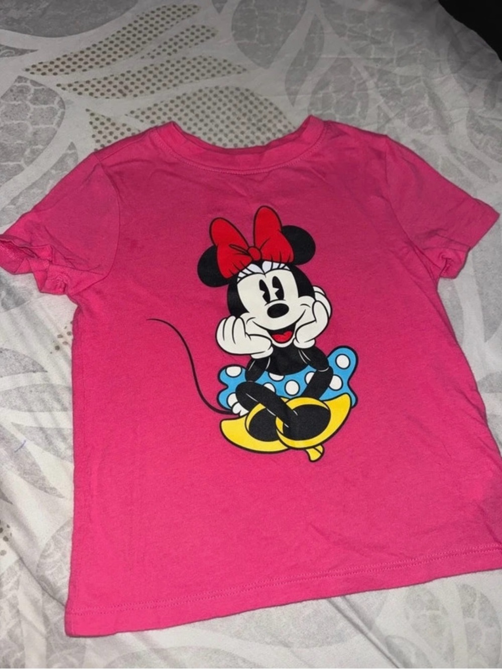Old Navy Hot Pink Minnie Mouse Short Sleeve Tee